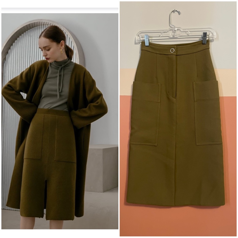 Midi pencil skirt